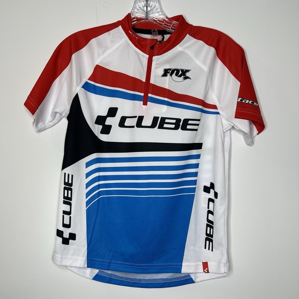 RARE BIKE CYCLING SHORT‎ SLEEVE SHIRT JERSEY CUBE ORIGINAL Junior SIZE 146/152